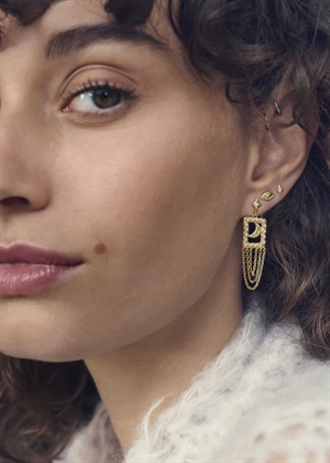 Barbra earrings Forgyldt Maanesten